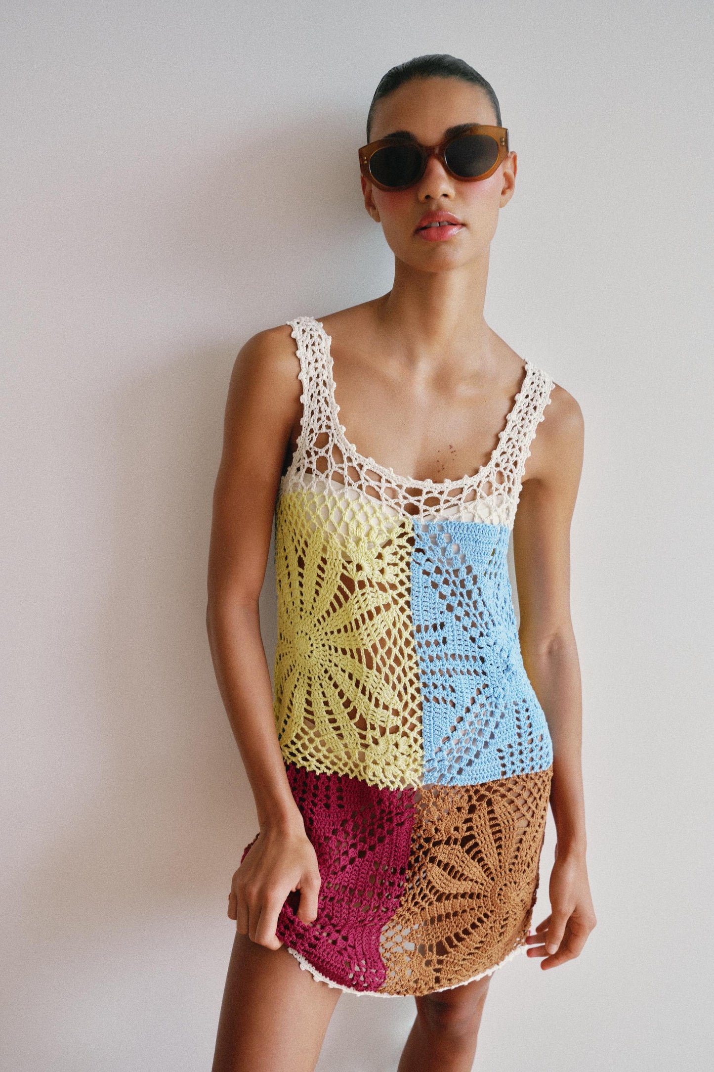 VESTIDO PUNTO CROCHET