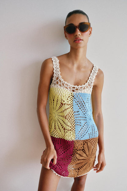 VESTIDO PUNTO CROCHET