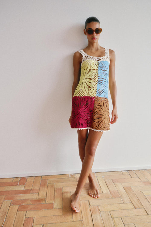 VESTIDO PUNTO CROCHET