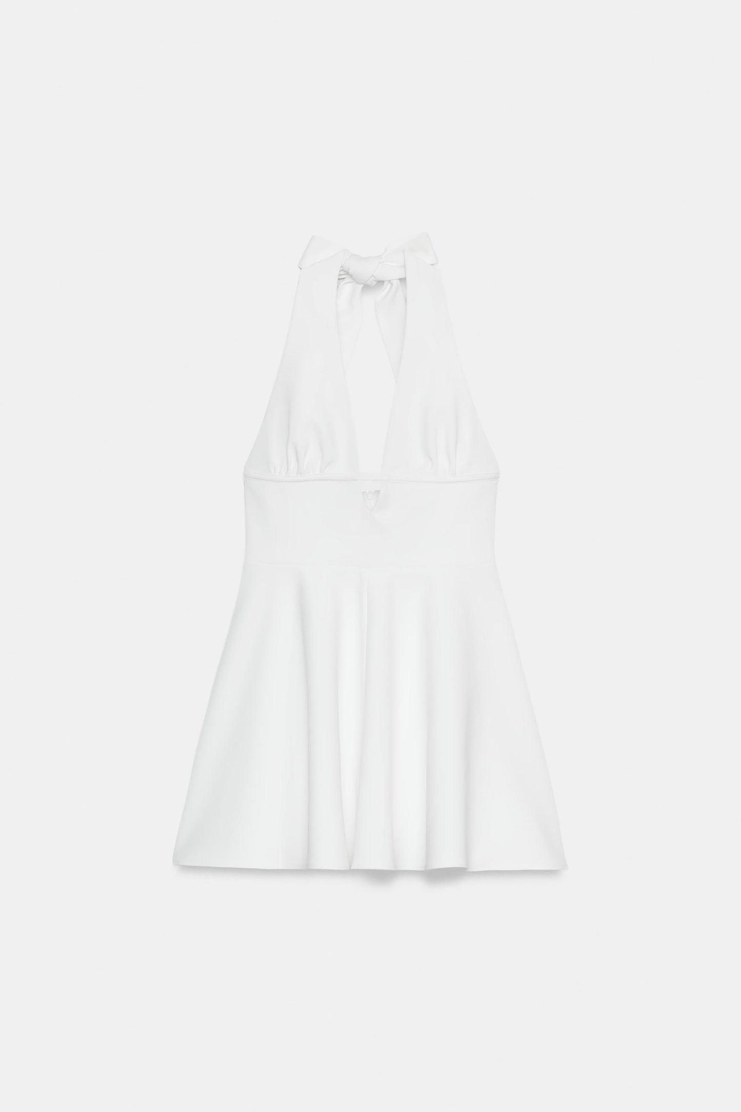VESTIDO HALTER FALDA CAPA