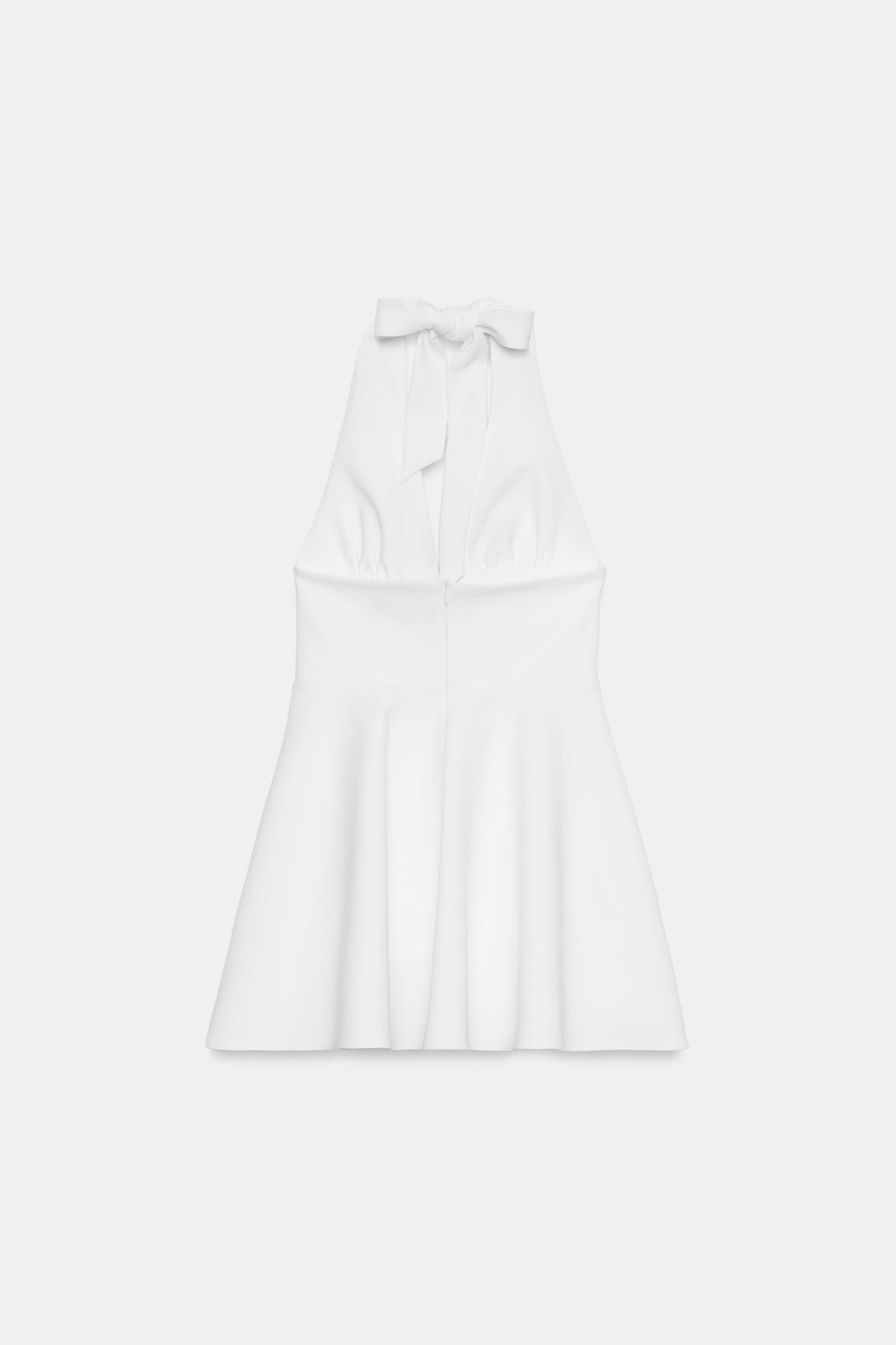 VESTIDO HALTER FALDA CAPA